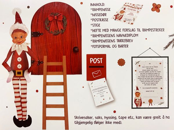 Hovedbilde Rampenisse 30 cm - med tilbehør