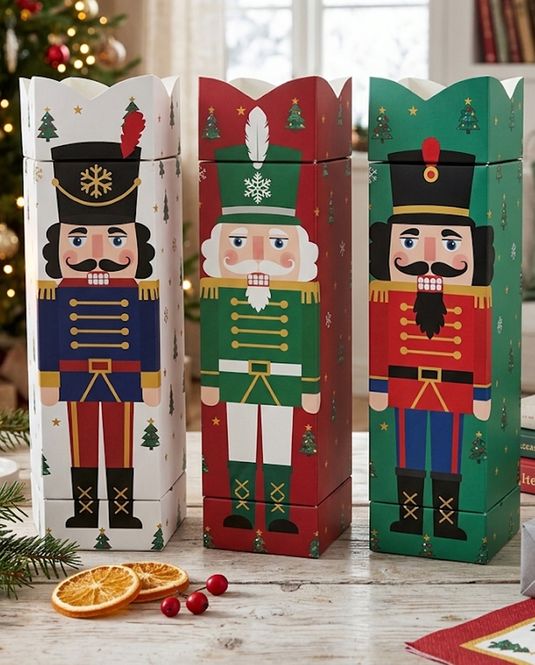 Hovedbilde Nøtteknekker Gaveeske – Fylt med 425 g julegodt & sjokoladefavoritter