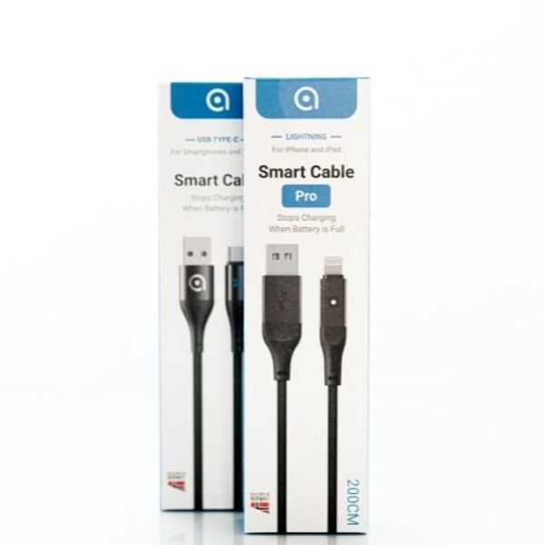 Hovedbilde Ladekabel lightning-kabel stopper lading når full