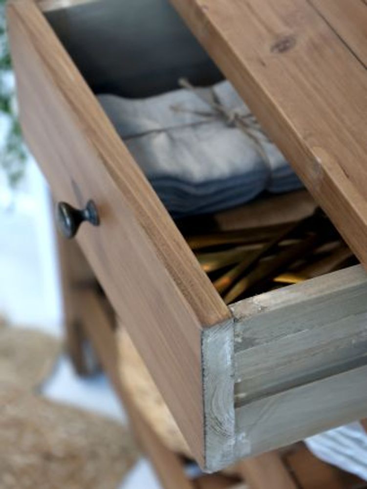 Anretterbord med hjul - Chique Antique