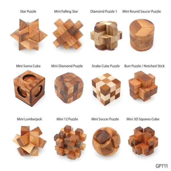 Hovedbilde 12 IQ-nøtter i gaveboks