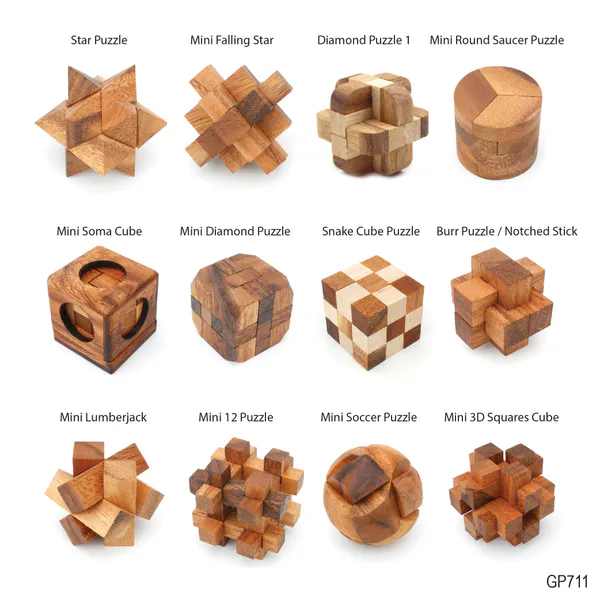 Hovedbilde 12 IQ-nøtter i gaveboks