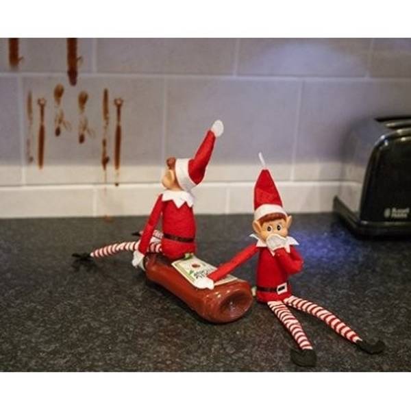 Hovedbilde Rampenisse gutt 30 cm Rød