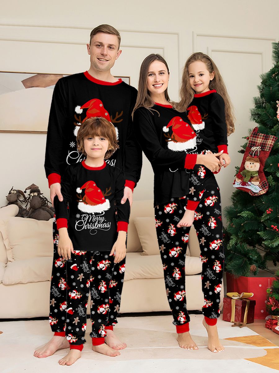 Julepyjamas ´Nisselue´ til barn - Match hele familien
