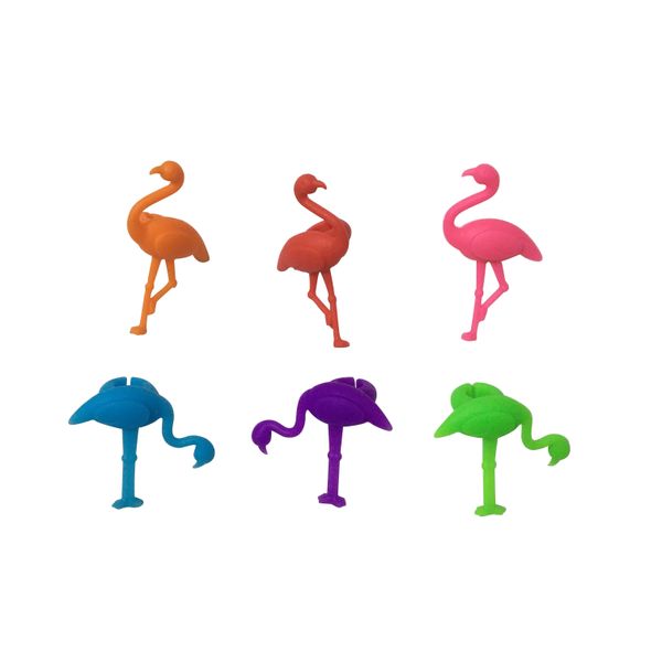 Hovedbilde Glassmarkør Flamingo 6 stk