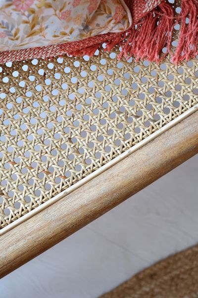 Hovedbilde Loungestol med flettet sete og rygg fra Chic Antique