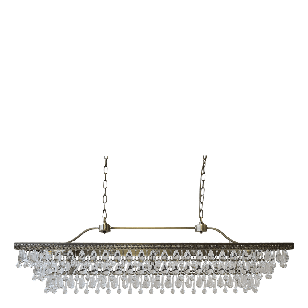 Versailles Lysekrone med Dråpeformede Glassprismer fra Chique Antique