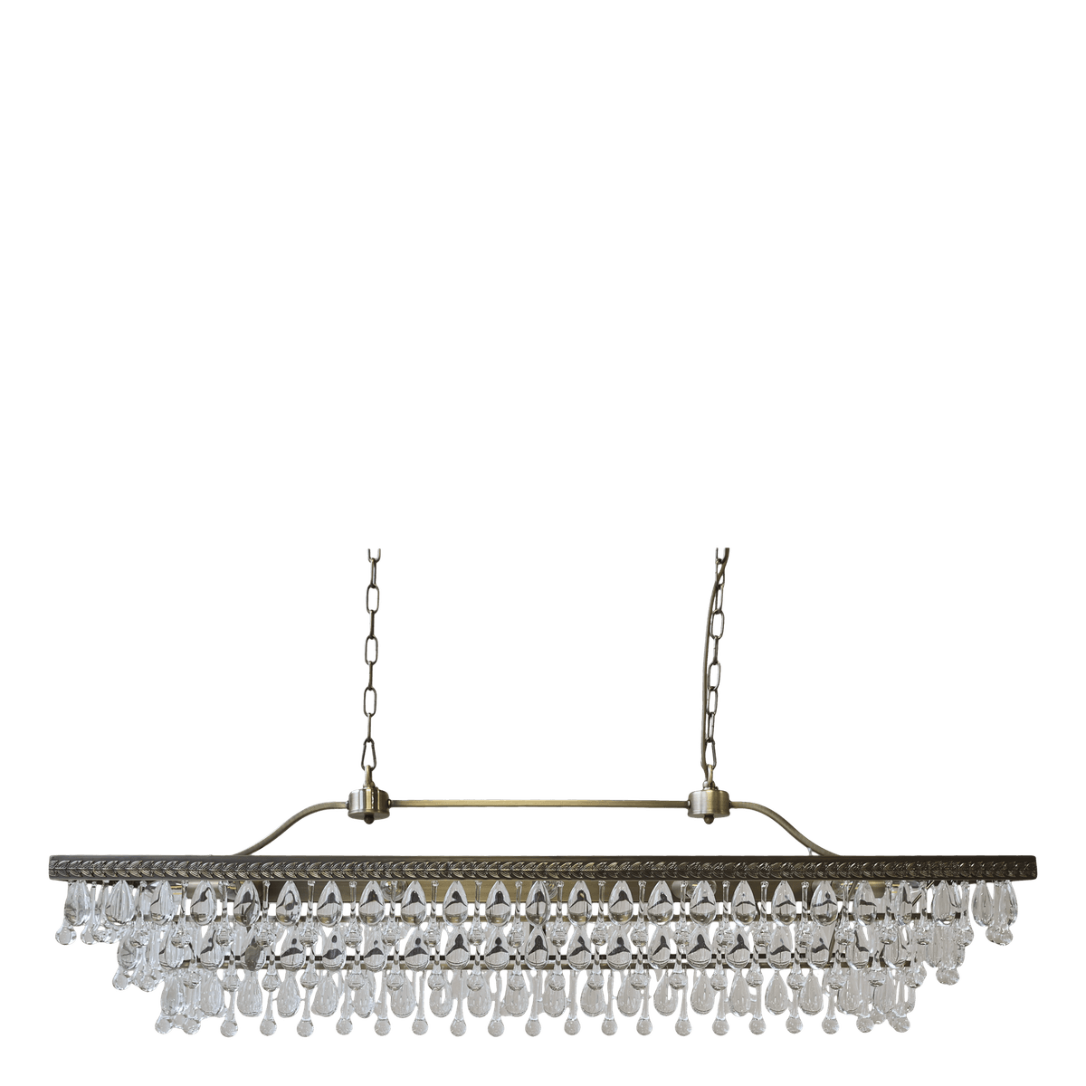 Versailles Lysekrone med Dråbeformede Glasprismer fra Chique Antique