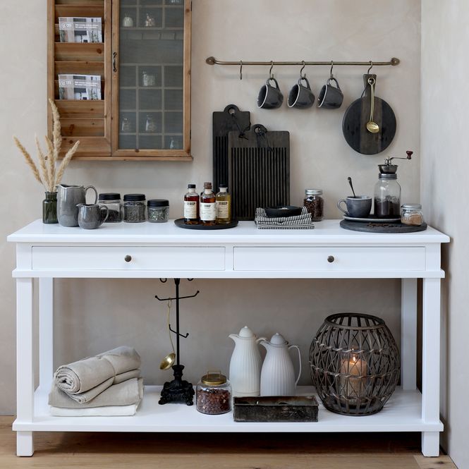 Hovedbilde Marseille anrettingsbord i hvit fra Chic Antique