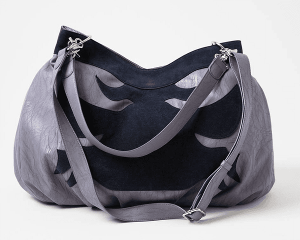 Hovedbilde Stor bag i nydelige blåtoner i imitert semsket skinn fra Lulu's 