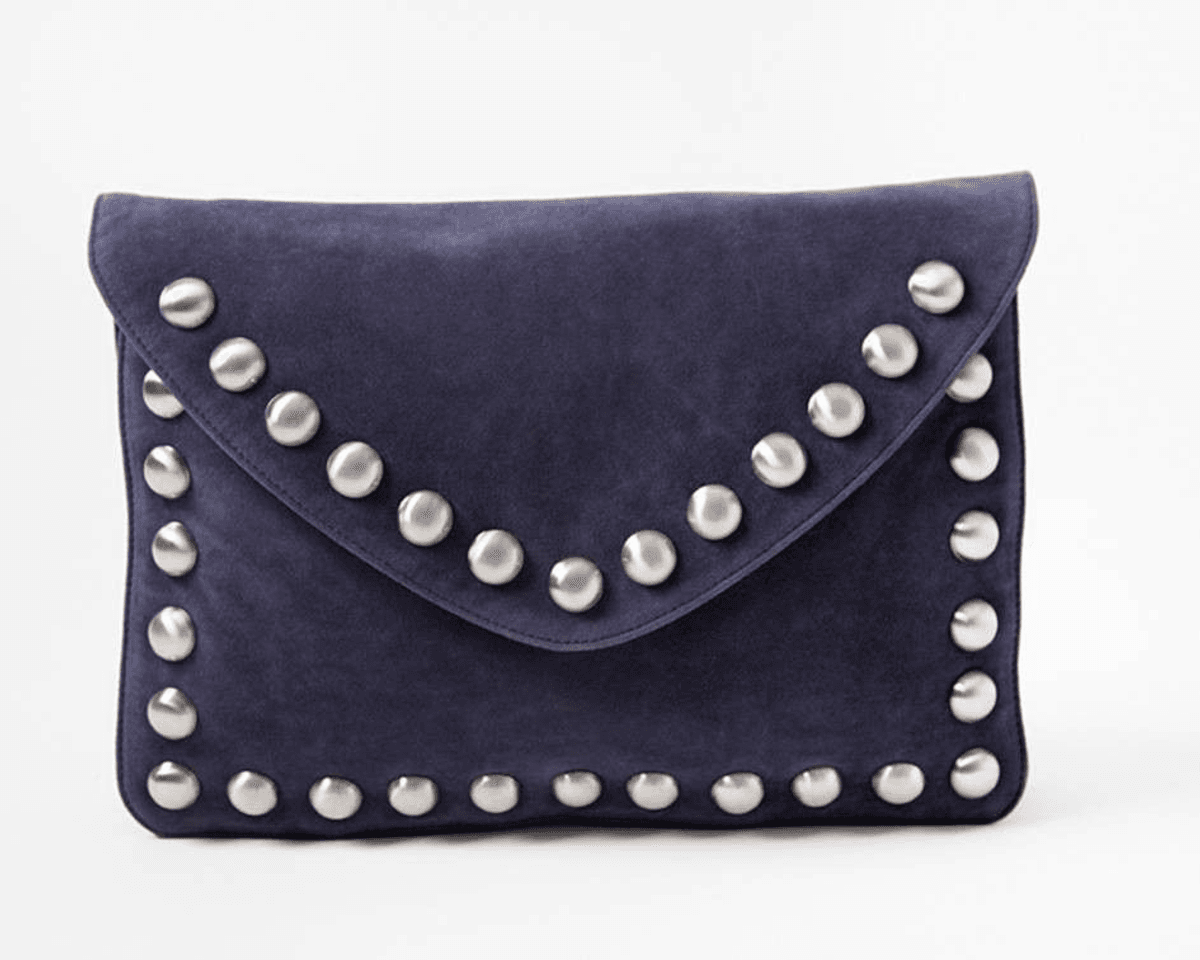 Stor lekker clutch  mørkeblå farge fra  Lulu's 