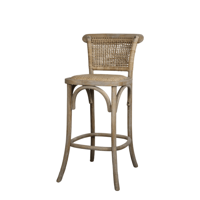 Hovedbilde Fransk barkrakk med flettet sete og rygg fra Chic Antique