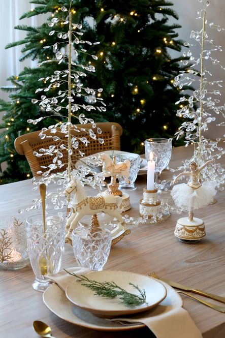 Hovedbilde Noël Spilledåse ballerina med tyllskjørt fra Chic Antique