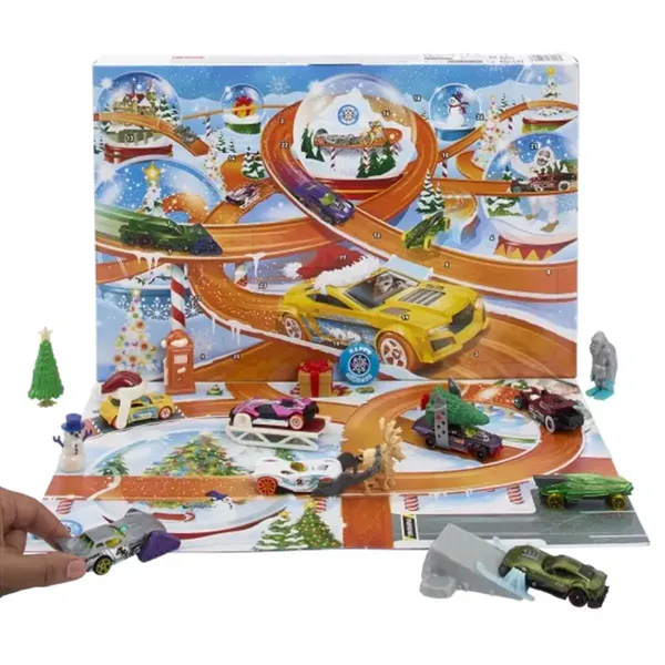 Hovedbilde Julekalender Hot Wheels Basics - 8 Stilige Biler & Tilbehør