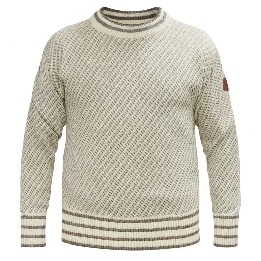Islender ullgenser anikkhvit/valnøtt - Unisex