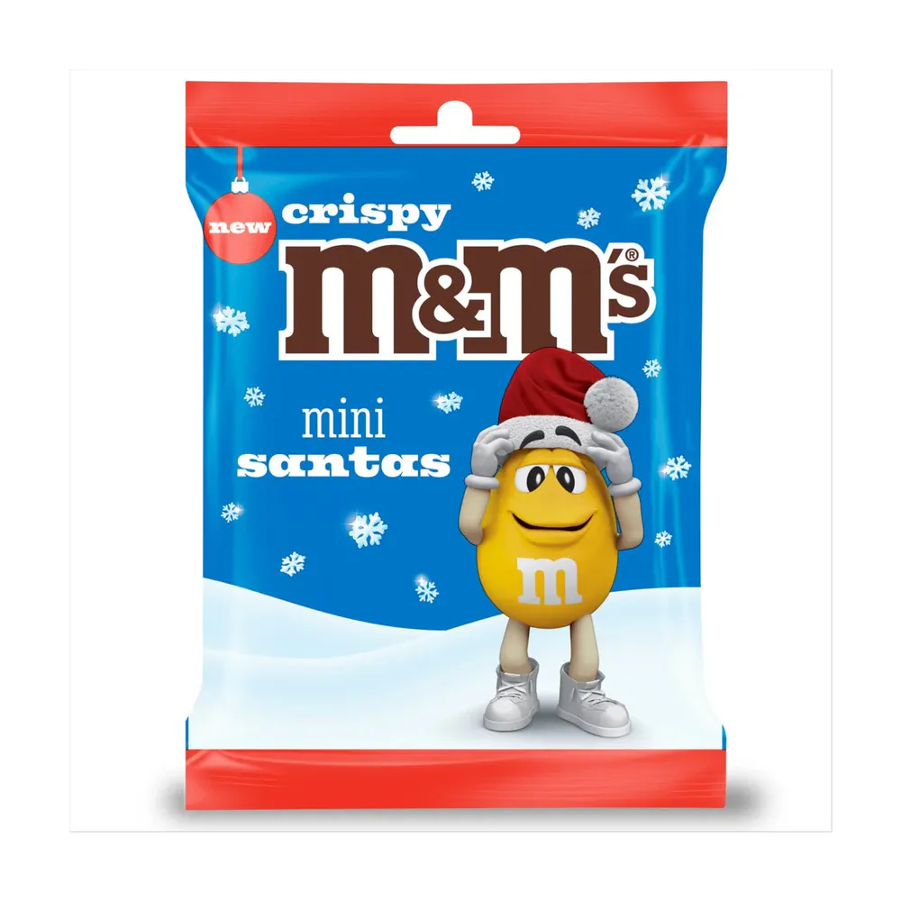 M&M mini crispy santa bag 55 g