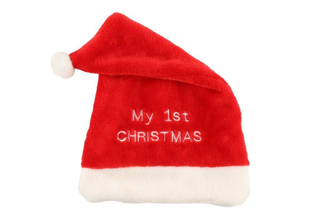Søtt sett Min første jul med lue og tøfler
