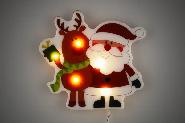 Hovedbilde Vindusklistremerke med ledlys - 15 x 17 cm