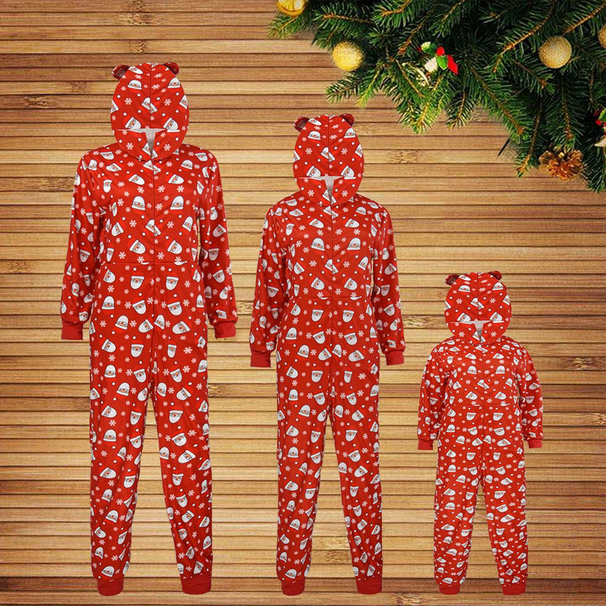 Julepyjamas jumpsuit Nisse herre - Match hele familien