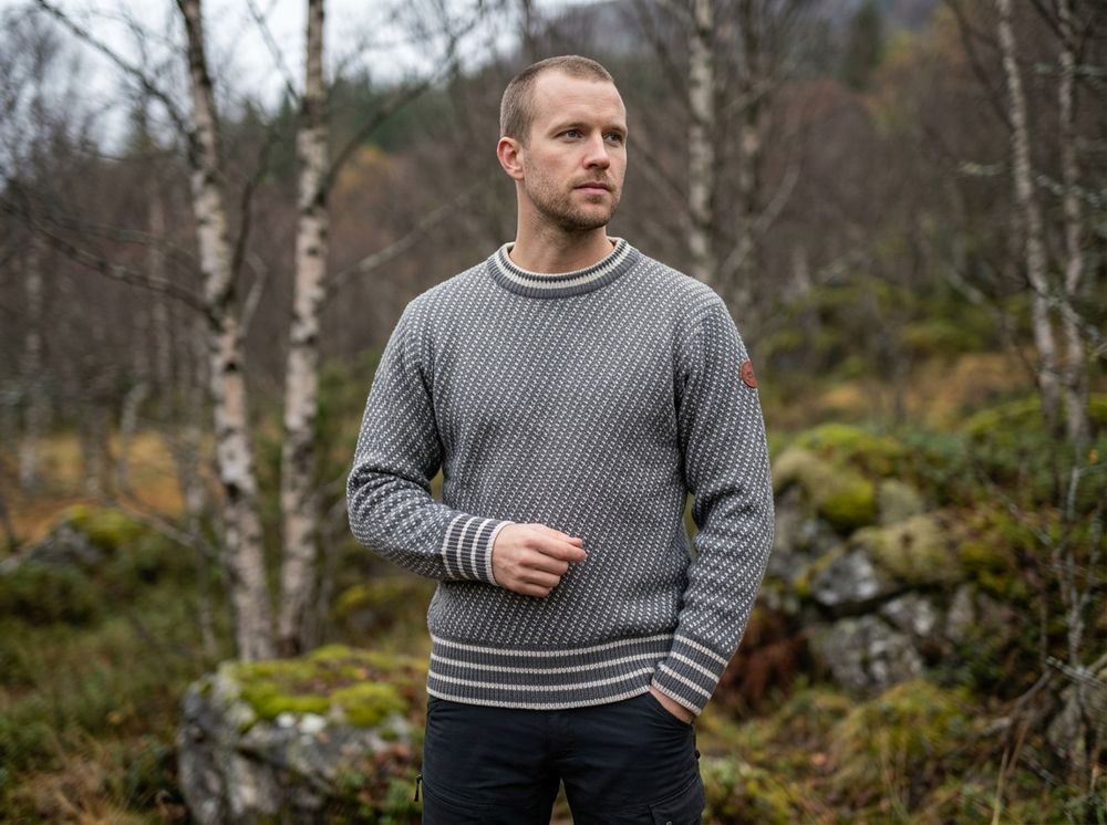 Islender ullgenser lysgrå/hvit - Unisex