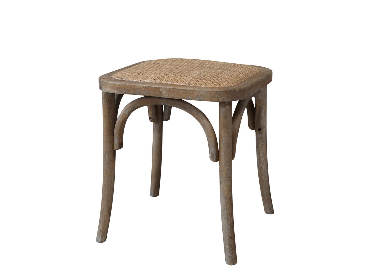 Fransk krakk med flettet sete fra Chic Antique 