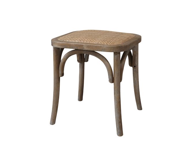 Hovedbilde Fransk krakk med flettet sete fra Chic Antique 