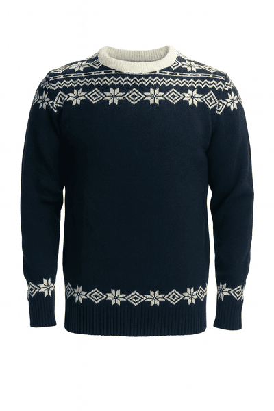 Hovedbilde Voss Unisex ullgenser i marine/offwhite