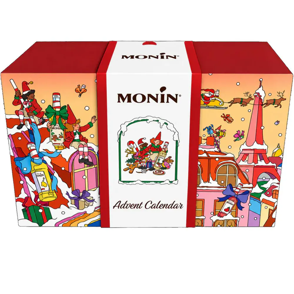 Monin julekalender 2026 - 24 flasker med varierte smaker