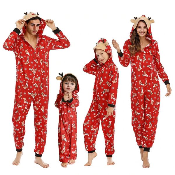 Hovedbilde Julepyjamas jumpsuit Rudolf barn - Match hele familien