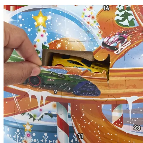 Hovedbilde Julekalender Hot Wheels Basics - 8 Stilige Biler & Tilbehør