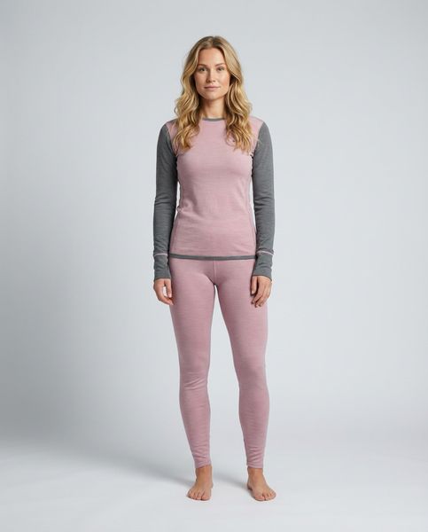 Hovedbilde Ullundertøy Lina Longs i merinoull til dame Rosa