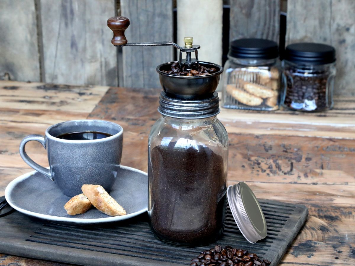 Kaffekvern med ekstra lokk fra Chic Antique