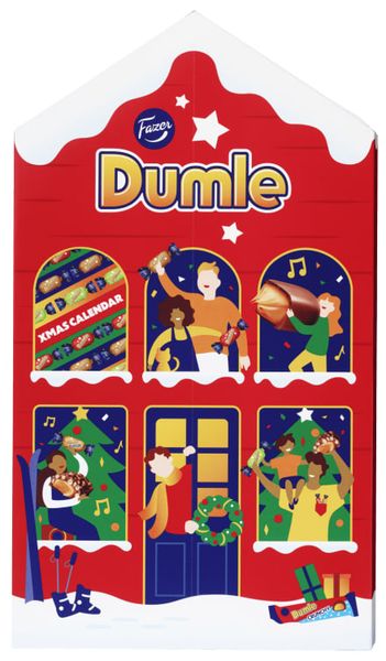 Hovedbilde Dumle Adventskalender 225g Fazer