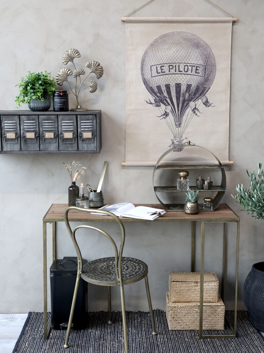Spisestol i messing med mønster fra Chic Antique