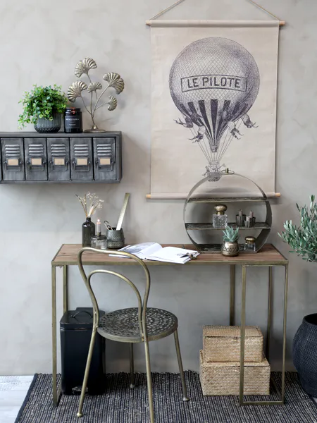 Hovedbilde Spisestol i messing med mønster fra Chic Antique