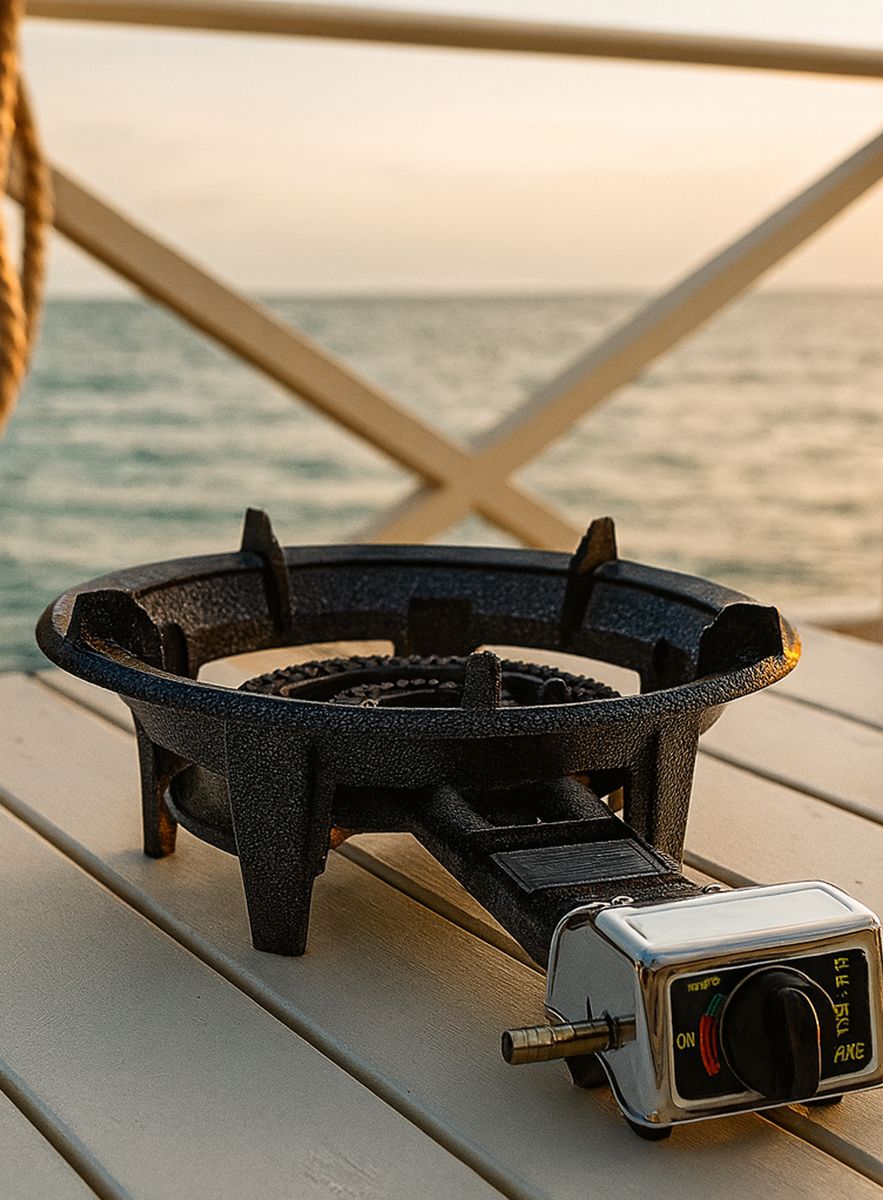 Gasskoker / Krabbekoker 9 Kw - Elektronisk Tenning - 2 brennere