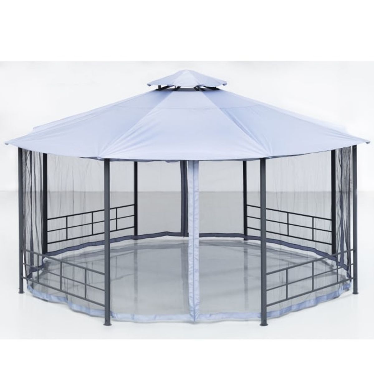 Paviljong / lysthus 8 kantet med myggnetting 