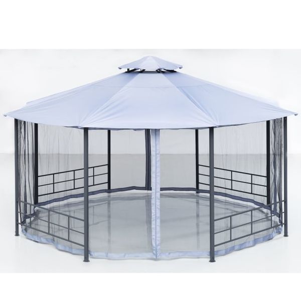 Hovedbilde Paviljong / lysthus 8 kantet med myggnetting 