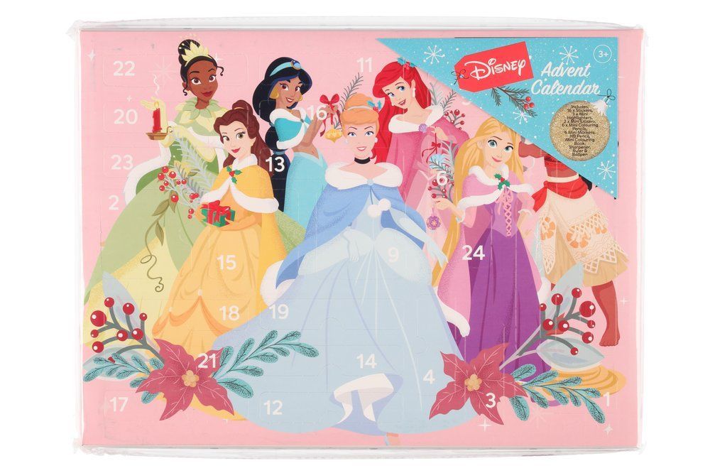 Disney Prinsesse julekalender fylt med tegnesaker