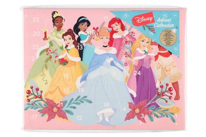 Hovedbilde Disney Prinsesse julekalender fylt med tegnesaker