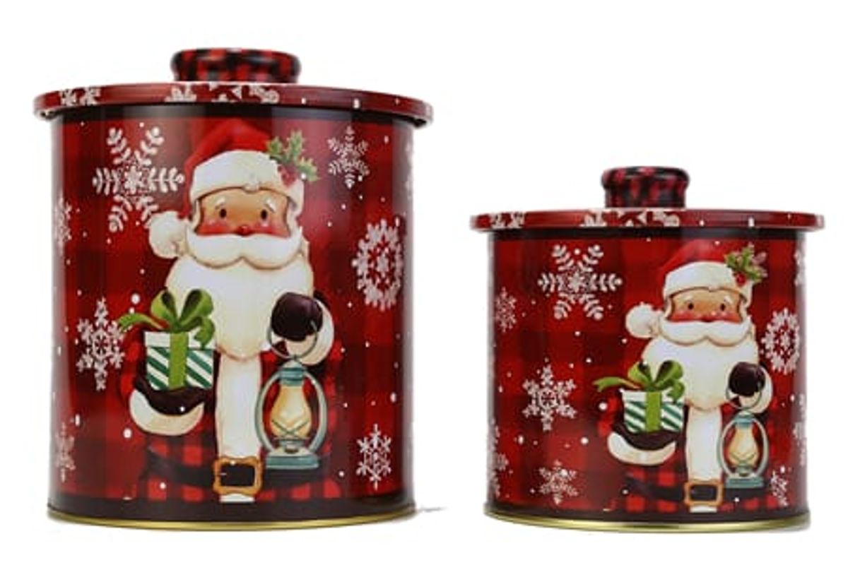 Kakebokser sett med 2 til julekakene