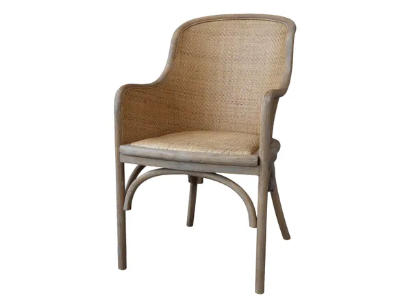 Hovedbilde Fransk stol med flettet rygg fra Chic Antique