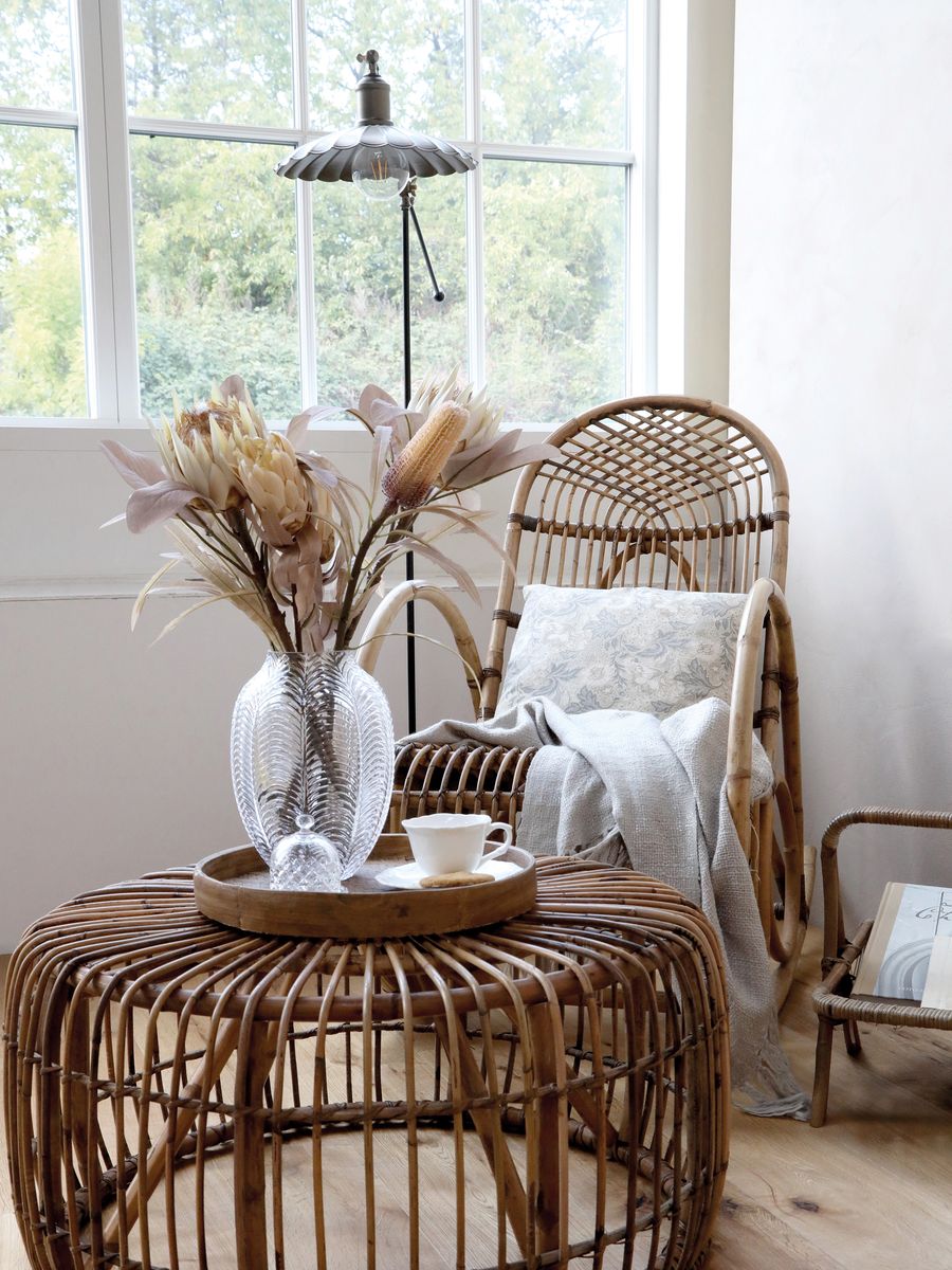 Fransk gyngestol fra Chic Antique H100/L106/B58 cm
