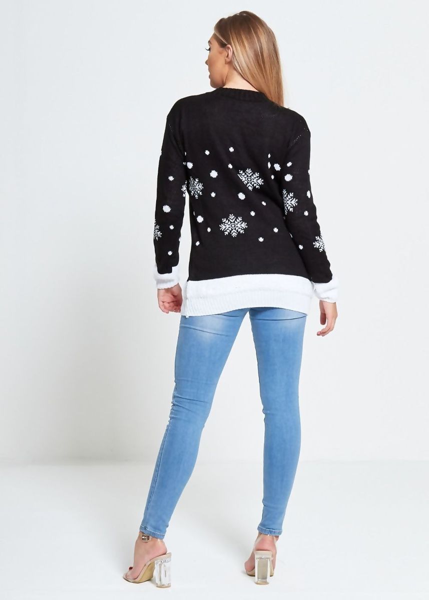 Sort Merry Christmas  julegenser til dame