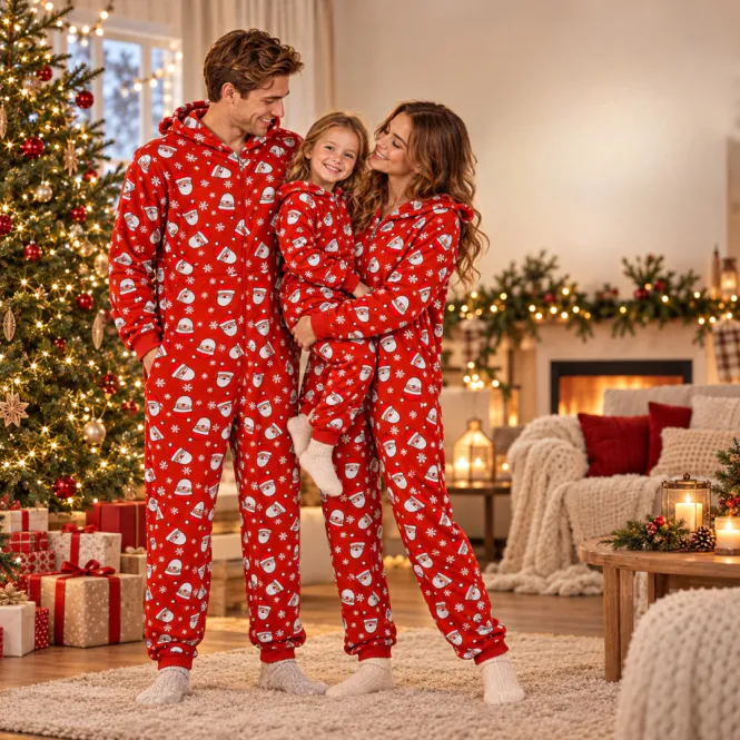 Hovedbilde Julepyjamas jumpsuit Nisse dame - Match hele familien