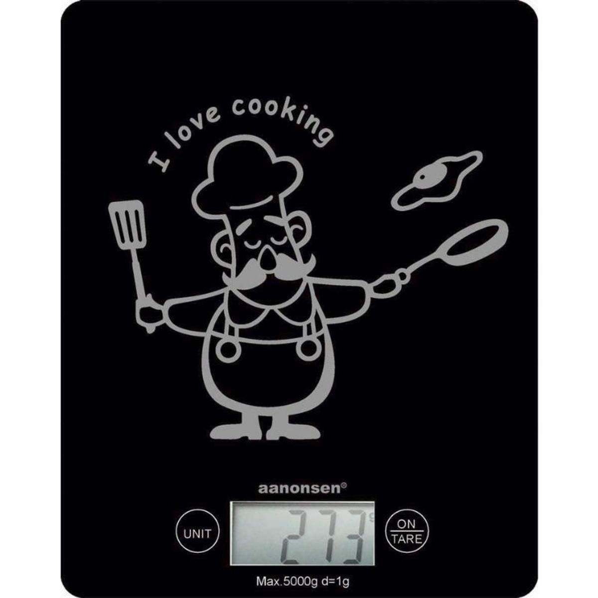 Kjøkkenvekt. - I love cooking - Max 5 kg