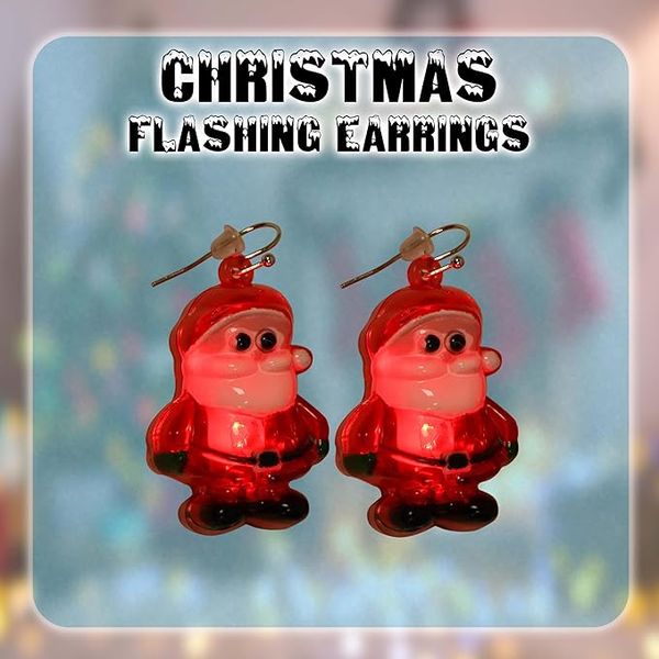 Hovedbilde Ørepynt lysende julenisser