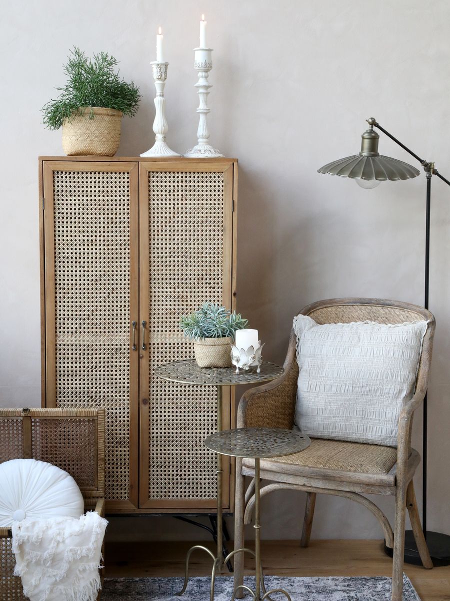 Fransk stol med flettet rygg fra Chic Antique