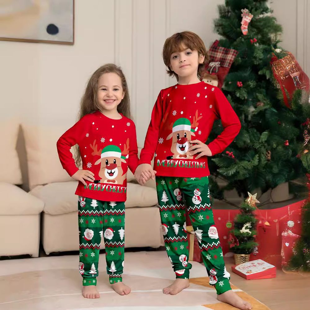 Julepyjamas barn Merry Christmas - Match hele familien