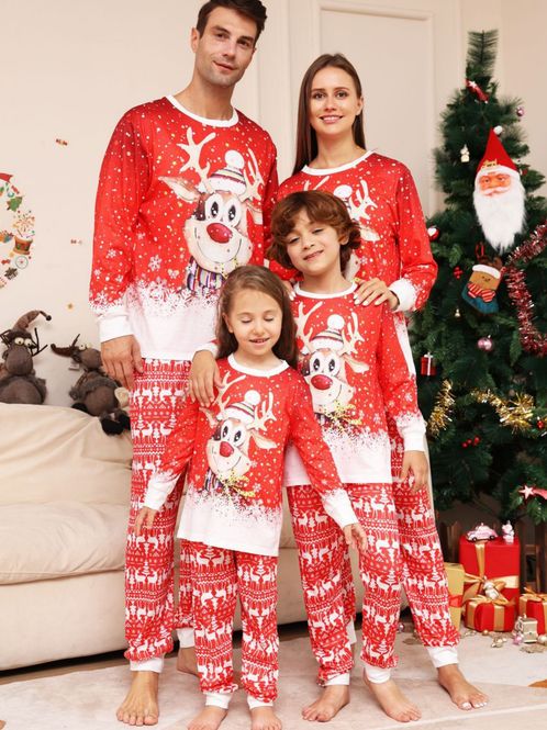 Hovedbilde Julepyjamas rudolf - Match hele familien - Dame